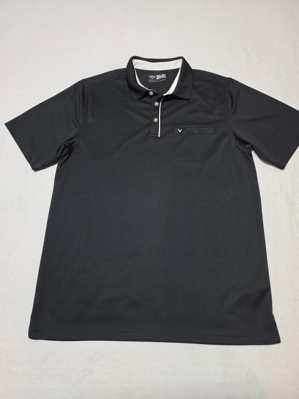 callaway opti dri Golf Polo Mens Size Xl Black With White Trim
